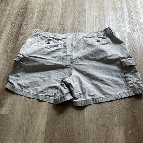 LL Bean Cargo Shorts Mens Size 44 Tropic Weight Comfort Waist Gray - Picture 6 of 6